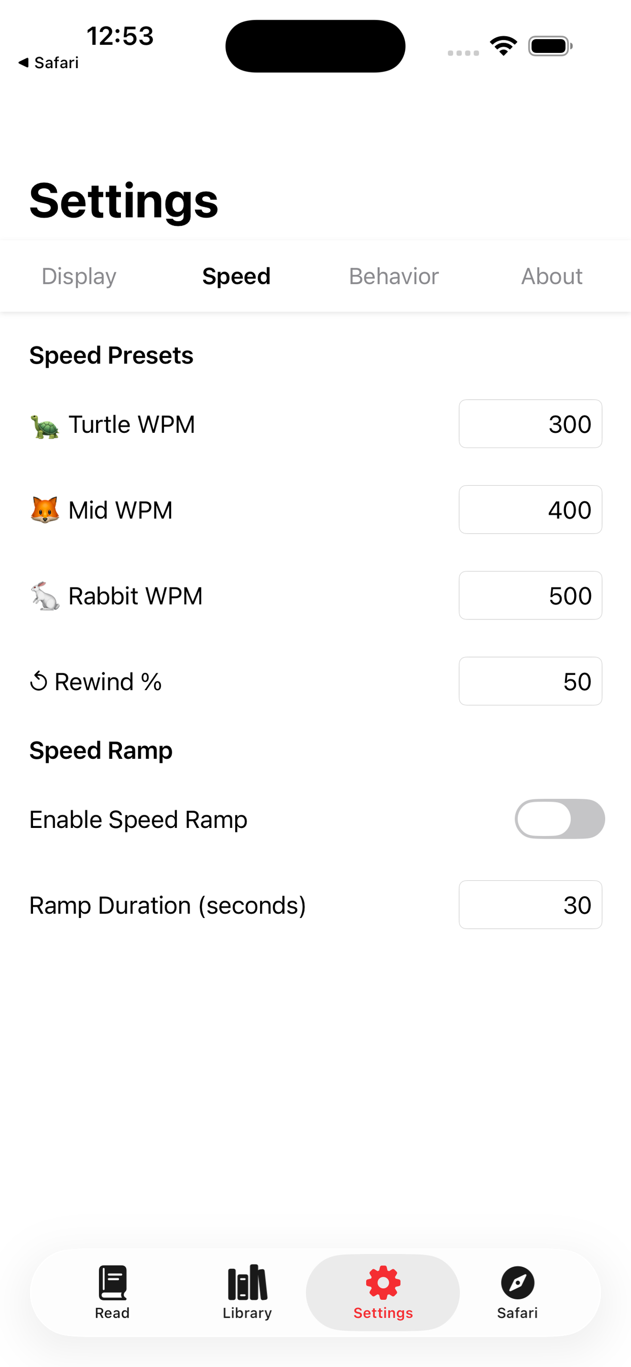 Pace Reader screenshot 6